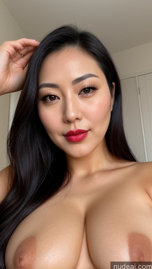 related ai porn images free for Woman One Perfect Boobs Beautiful Lipstick 30s Black Hair Japanese Close-up View Busty Thick