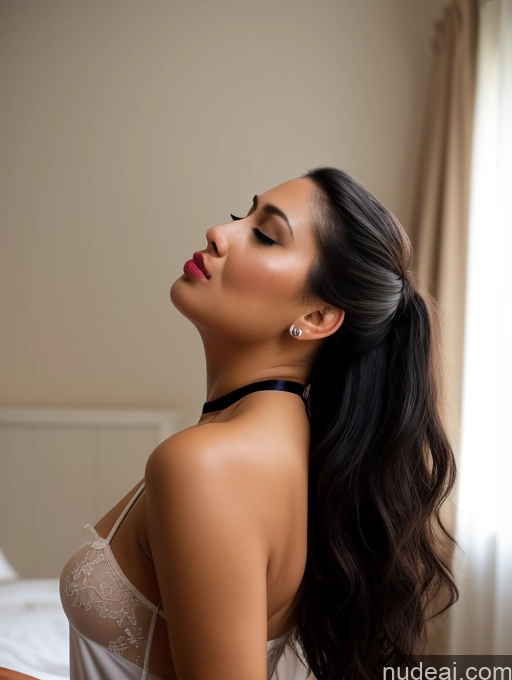 related ai porn images free for Two Woman Cumshot Pouting Lips Black Hair Hair Bun Chubby Thick White Bedroom Side View Choker Nightgown Partially Nude