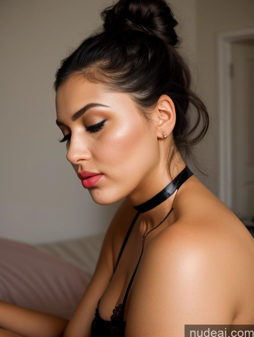 related ai porn images free for Two Woman Cumshot Pouting Lips Black Hair Hair Bun Chubby Thick White Bedroom Side View Choker Nightgown Partially Nude