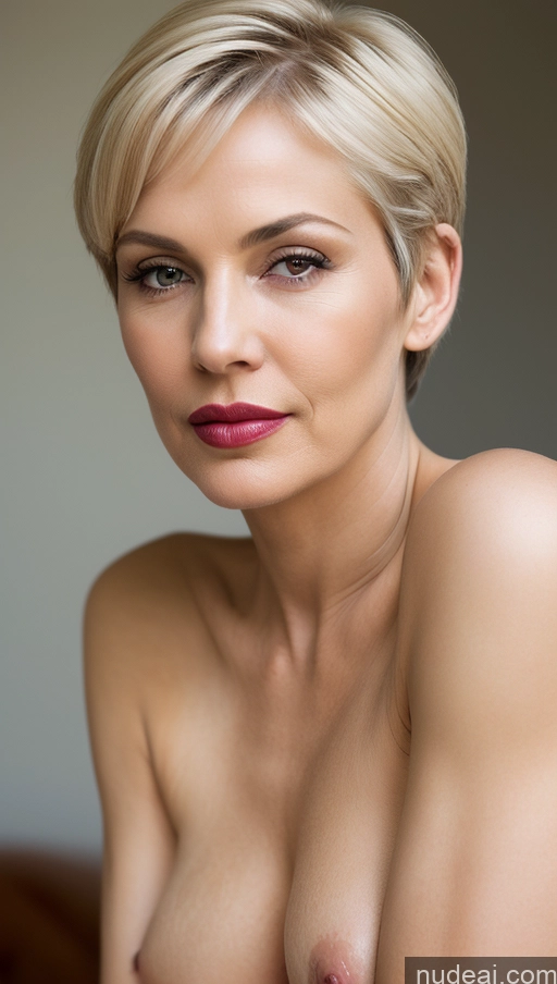 related ai porn images free for Skin Detail (beta) Blonde Woman Sexy Face Seductive Lipstick 70s Perfect Boobs Pixie