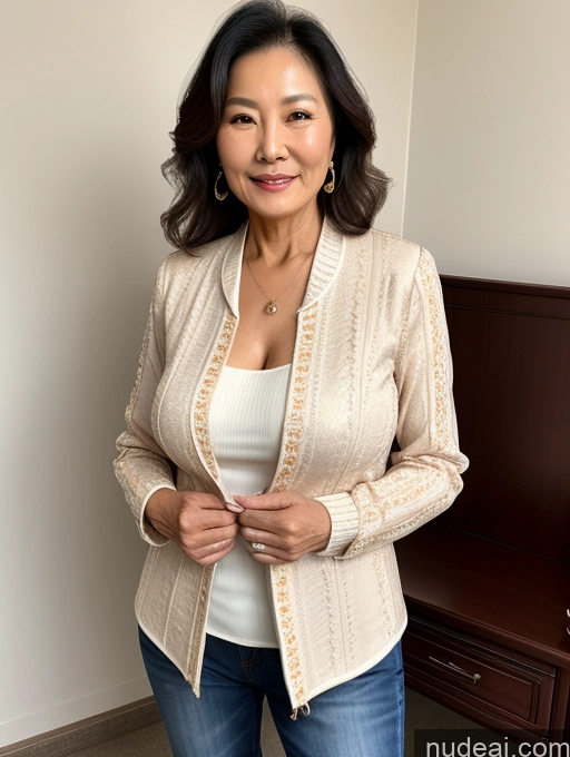 related ai porn images free for Milf Perfect Boobs Beautiful 70s Chinese Blouse Casual Jacket Professor Stylish Sweater Cleavage Detailed