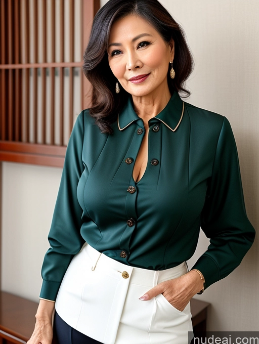 related ai porn images free for Milf Perfect Boobs Beautiful 70s Chinese Blouse Casual Jacket Professor Stylish Sweater Cleavage Detailed Secretary Shirt