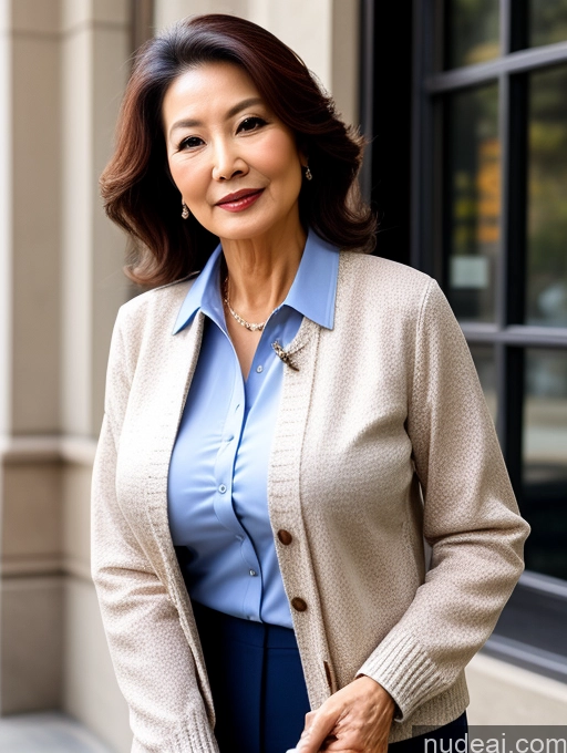 related ai porn images free for Milf Perfect Boobs Beautiful 70s Chinese Blouse Casual Jacket Professor Stylish Sweater Cleavage Detailed Secretary Shirt