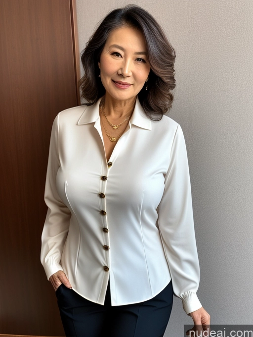 related ai porn images free for Milf Perfect Boobs Beautiful 70s Chinese Blouse Casual Jacket Professor Stylish Sweater Cleavage Detailed Secretary Shirt