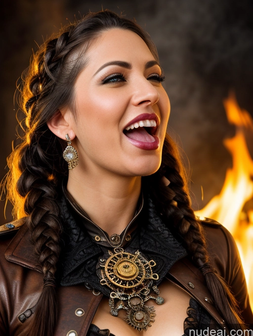 related ai porn images free for 30s Ahegao Sexy Face Laughing Braided Hell Close-up View Steampunk Diamond Jewelry