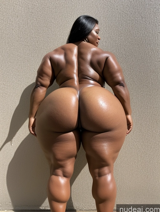 related ai porn images free for Milf Oiled Body Chubby Thick Big Ass Muscular T-pose Nude High Heels Back View