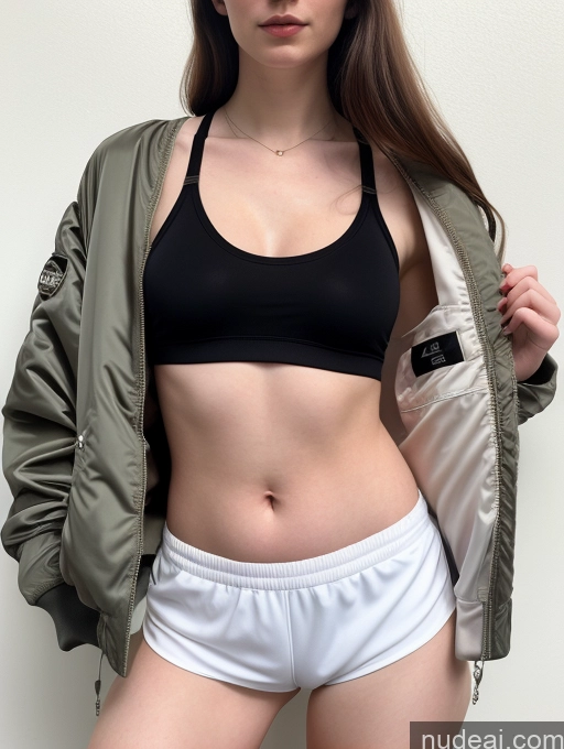 related ai porn images free for Small Tits Fairer Skin 18 Woman Bomber Short Shorts Crop Top