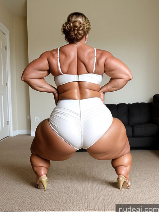 related ai porn images free for Milf Chubby Thick Muscular Wedding Back View Big Ass High Heels Plank