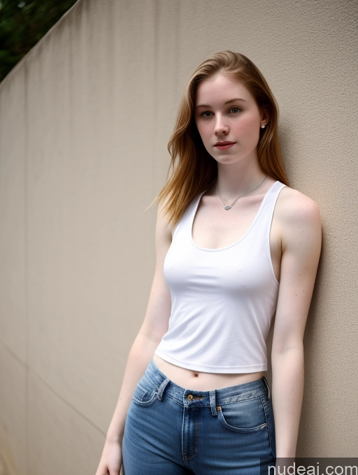 related ai porn images free for Fairer Skin 18 Athlete Small Tits Tank Top Jeans