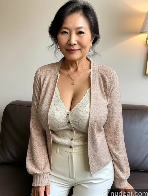 related ai porn images free for Milf Perfect Boobs Beautiful 70s Chinese Blouse Casual Jacket Professor Stylish Sweater Cleavage Detailed