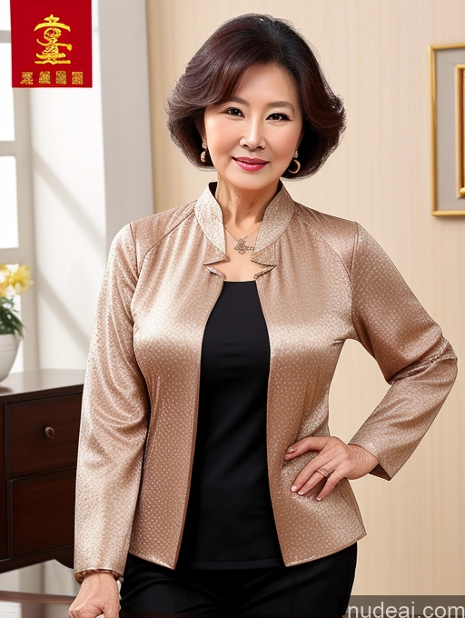 related ai porn images free for Milf Perfect Boobs Beautiful 70s Chinese Blouse Casual Jacket Professor Stylish Sweater Cleavage Detailed
