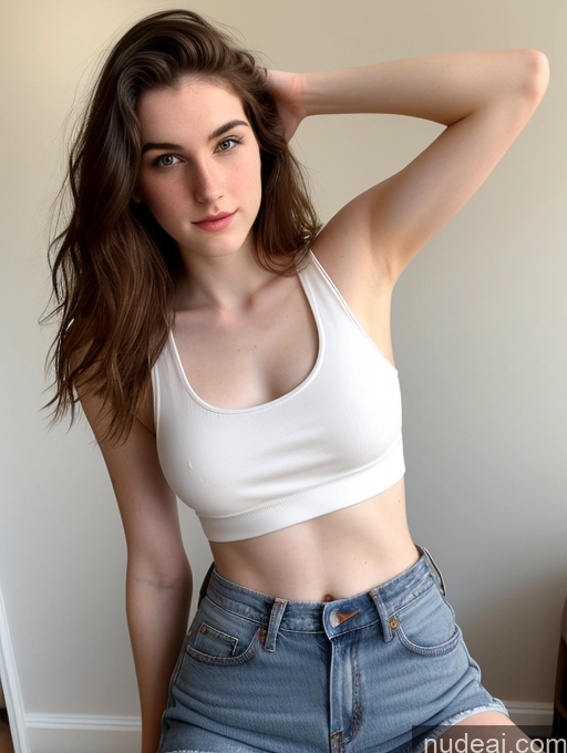 related ai porn images free for 18 Fairer Skin Pubic Hair Model Small Tits Jeans Tank Top