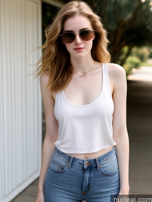 related ai porn images free for 18 Fairer Skin Pubic Hair Model Small Tits Jeans Tank Top Sunglasses