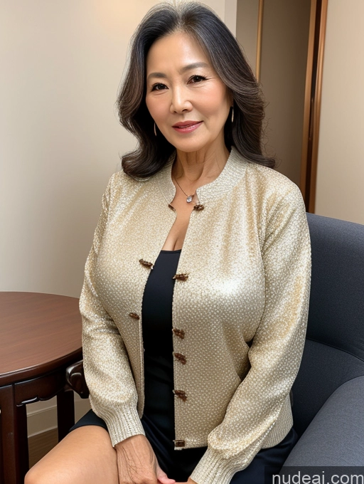 related ai porn images free for Milf Perfect Boobs Beautiful 70s Chinese Blouse Casual Jacket Professor Stylish Sweater Cleavage Detailed