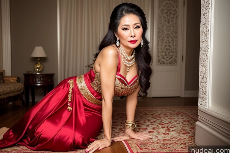 related ai porn images free for Milf Beautiful Lipstick 60s Pouting Lips Sexy Face Long Hair Vietnamese Traditional Pearl Jewelry