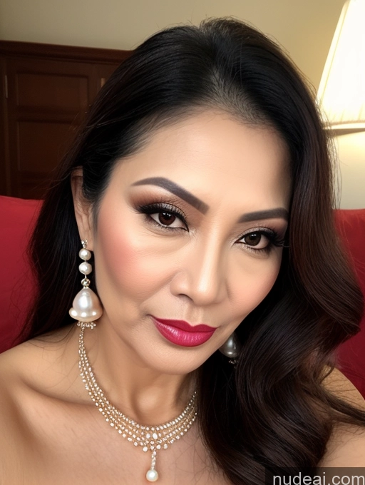 related ai porn images free for Milf Beautiful Lipstick 60s Pouting Lips Sexy Face Long Hair Vietnamese Traditional Pearl Jewelry Cleavage Cumshot