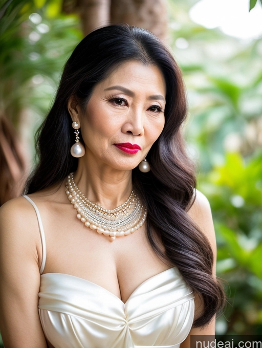 related ai porn images free for Milf Beautiful Lipstick 60s Long Hair Vietnamese Pearl Jewelry Sexy Face Serious Dress
