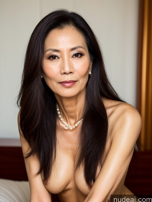 related ai porn images free for Milf Beautiful Skinny 50s Sexy Face Long Hair Vietnamese Pearl Jewelry Seductive