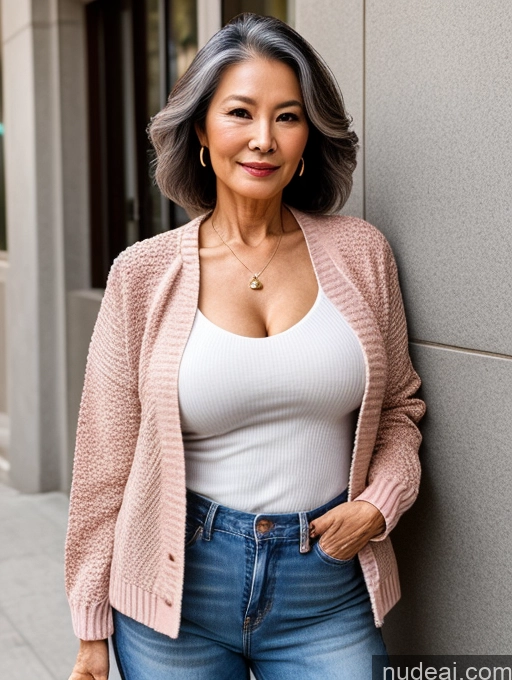 related ai porn images free for Milf Perfect Boobs Beautiful 70s Chinese Blouse Casual Jacket Professor Stylish Sweater Cleavage Detailed Perfect Body