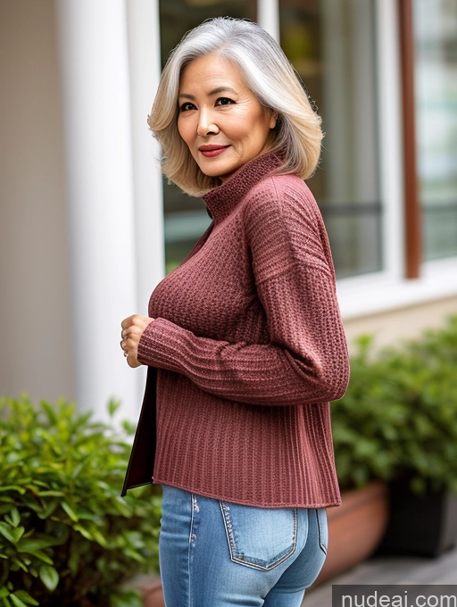 related ai porn images free for Milf Perfect Boobs Beautiful 70s Chinese Blouse Casual Jacket Professor Stylish Sweater Cleavage Detailed Perfect Body