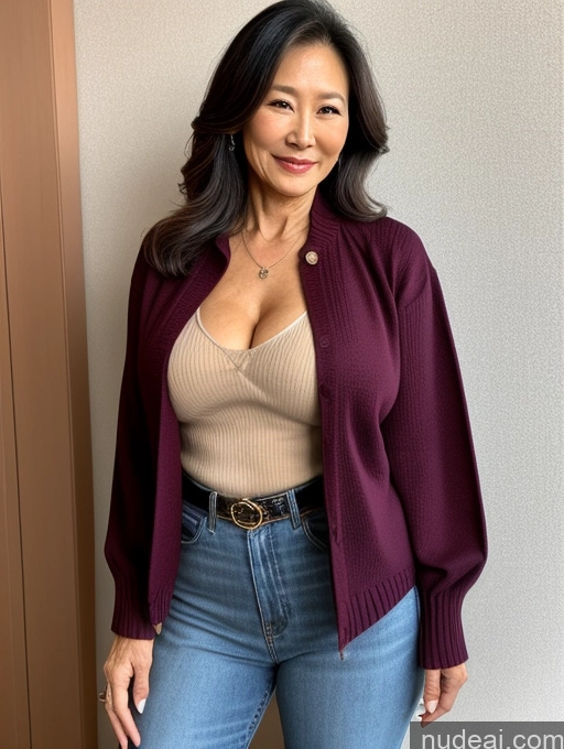 related ai porn images free for Milf Perfect Boobs Beautiful 70s Chinese Blouse Casual Jacket Professor Stylish Sweater Cleavage Detailed Perfect Body