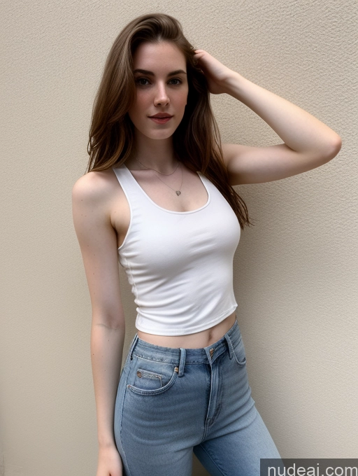related ai porn images free for Model Pubic Hair 18 Fairer Skin Small Tits Tank Top Jeans
