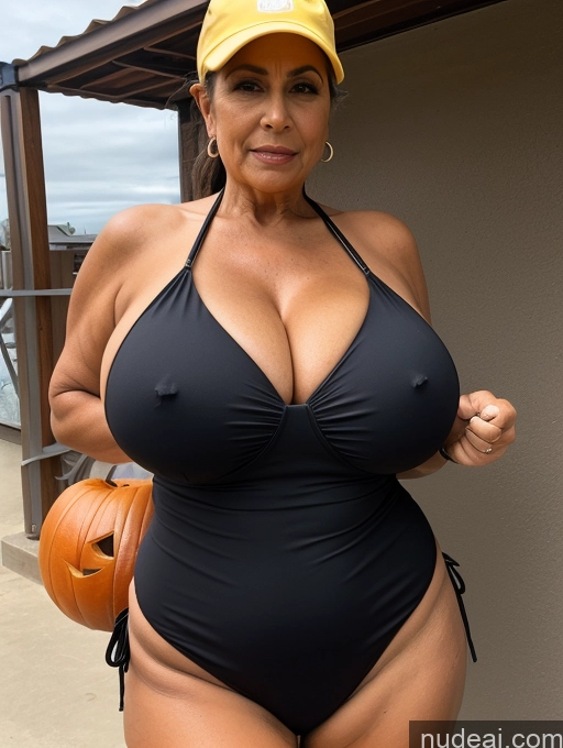 related ai porn images free for Milf One Busty Huge Boobs Thick Tanned Skin Front View Microkini Thong 70s Latina Halloween Construction Worker