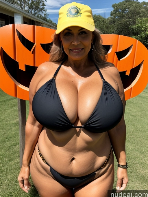 related ai porn images free for Milf One Busty Huge Boobs Thick Tanned Skin Front View Microkini Thong 70s Brazilian Halloween Construction Worker