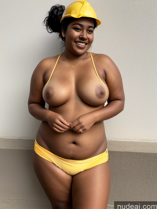 related ai porn images free for One Dark Skin 20s Happy Black Hair Hair Bun Indian Film Photo Street Front View Topless Woman Fat Chubby Jeans Construction Worker