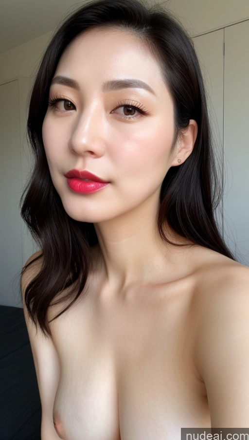 related ai porn images free for One Beautiful Lipstick Fairer Skin Black Hair Close-up View Korean Small Tits 40s Thick Model