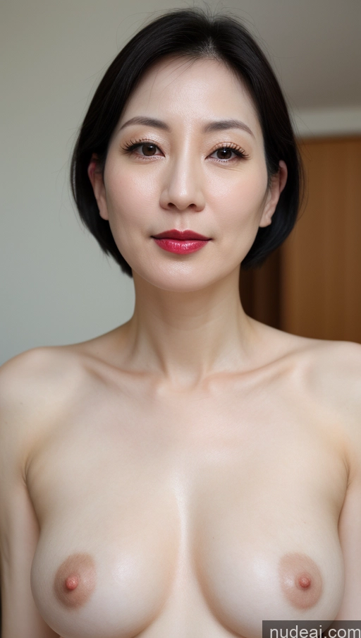 related ai porn images free for One Beautiful Fairer Skin Black Hair Close-up View Small Tits 40s Woman Korean Lipstick