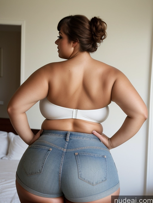 related ai porn images free for Woman Busty Huge Boobs Big Ass Thick Chubby Fat Seductive Pixie Back View Bending Over Daisy Dukes