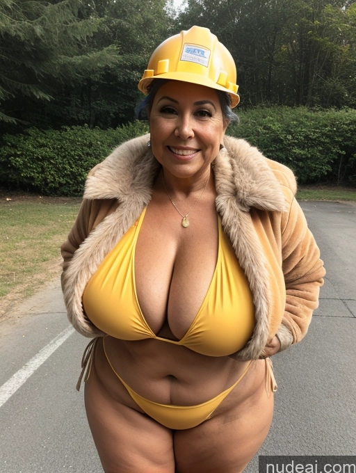 related ai porn images free for Milf One Busty Huge Boobs Thick Tanned Skin Latina Front View Microkini Thong 70s Fur Jacket Construction Worker Witch