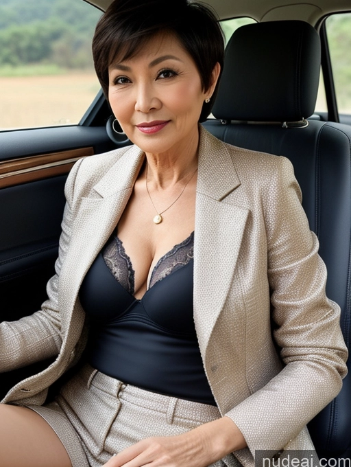 related ai porn images free for Milf Perfect Boobs Beautiful Perfect Body Short Hair 70s Chinese Car Bra Jacket Professor Stylish Suit Cleavage Detailed Sexy Face