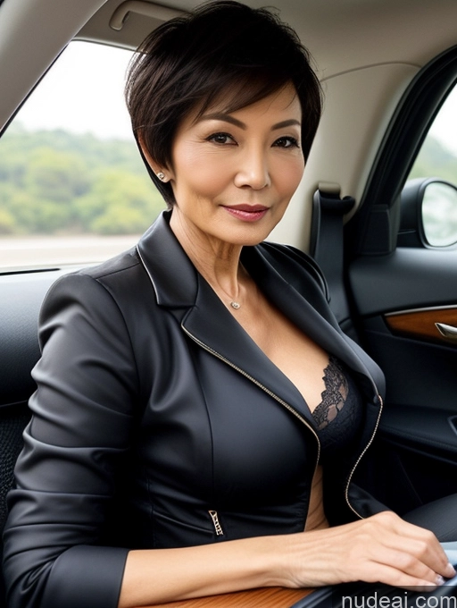 related ai porn images free for Milf Perfect Boobs Beautiful Perfect Body Short Hair 70s Chinese Car Bra Jacket Professor Stylish Suit Cleavage Detailed Sexy Face