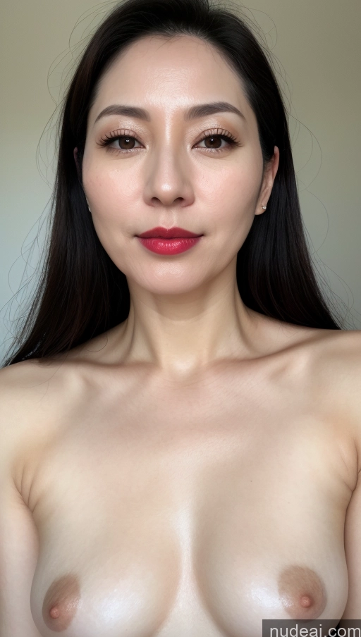 related ai porn images free for Woman One Beautiful Lipstick Fairer Skin 40s Black Hair Korean Close-up View Small Tits