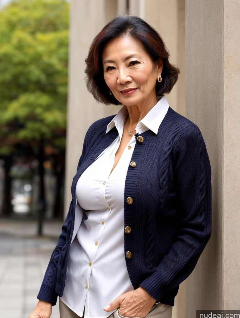 related ai porn images free for Milf Perfect Boobs Beautiful 70s Chinese Blouse Casual Jacket Professor Secretary Shirt Stylish Sweater Cleavage Detailed