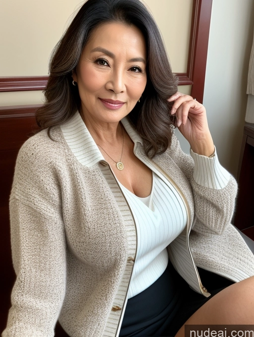 related ai porn images free for Milf Perfect Boobs Beautiful 70s Chinese Blouse Casual Jacket Professor Secretary Shirt Stylish Sweater Cleavage Detailed