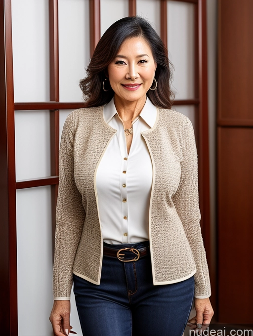 related ai porn images free for Milf Perfect Boobs Beautiful 70s Chinese Blouse Casual Jacket Professor Secretary Shirt Stylish Sweater Cleavage Detailed