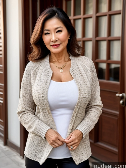 related ai porn images free for Milf Perfect Boobs Beautiful 70s Chinese Blouse Casual Jacket Professor Secretary Shirt Stylish Sweater Cleavage Detailed