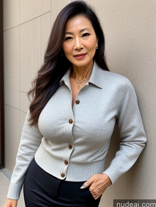 related ai porn images free for Milf Perfect Boobs Beautiful 70s Chinese Blouse Casual Jacket Professor Secretary Shirt Stylish Sweater Cleavage Detailed Sexy Face Partially Nude