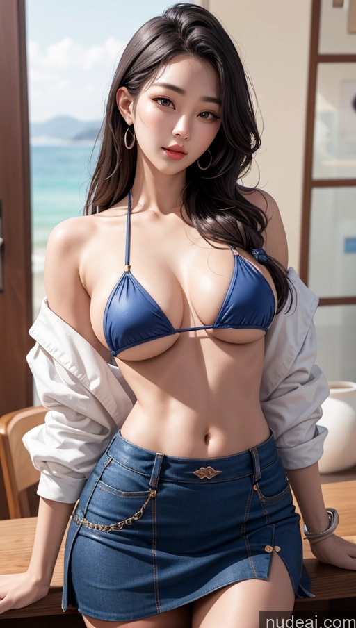 related ai porn images free for Close-up View Micro Skirt Korean Bikini