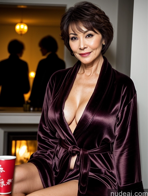 related ai porn images free for Milf Perfect Boobs Beautiful Perfect Body Pubic Hair Short Hair Chinese Spreading Legs Detailed Sexy Face Bathrobe Stylish Party 60s Dark Lighting