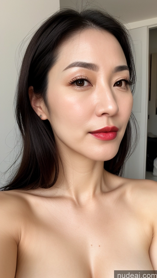 related ai porn images free for Woman One Small Tits Beautiful Lipstick Fairer Skin 40s Black Hair Korean Close-up View