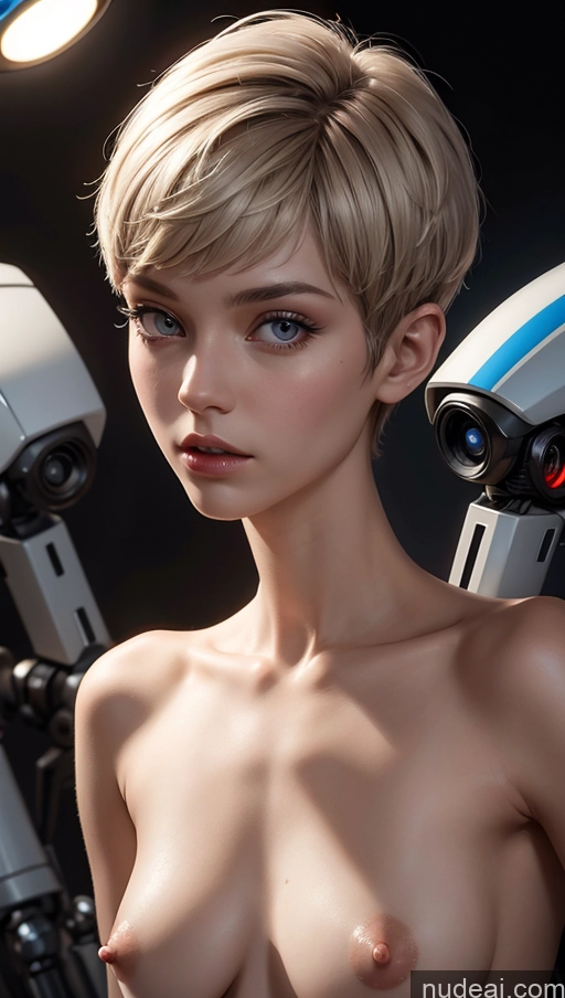 related ai porn images free for Close-up View Cyborg Short Hair