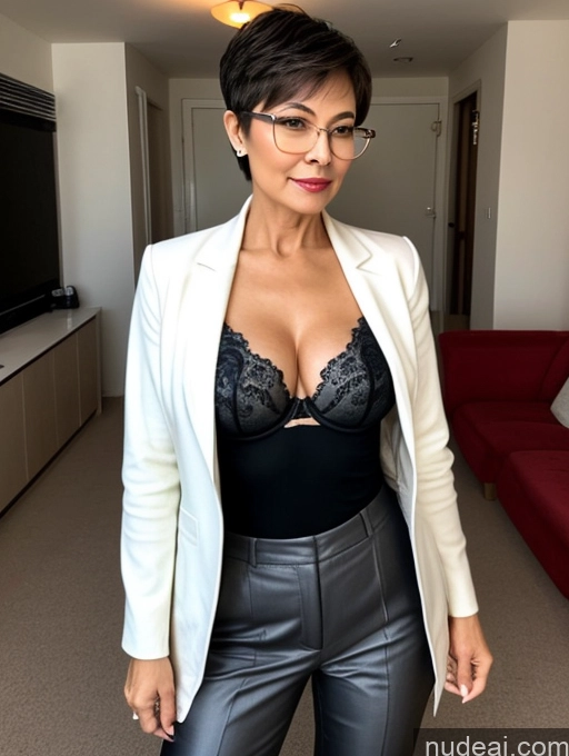related ai porn images free for Milf Two Perfect Boobs Beautiful Glasses Perfect Body 60s Seductive Pixie Chinese Party Bra Casual Jacket Professor Secretary Stylish Suit Cleavage Detailed Sexy Face