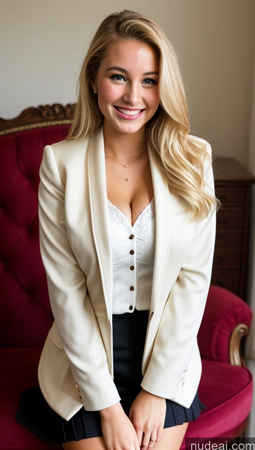 related ai porn images free for Sorority One Busty 18 Happy Blonde White Short Tailcoat