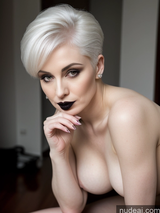 related ai porn images free for 70s Nude High Heels Fairer Skin White Hair Pouting Lips Goth Pixie Squatting
