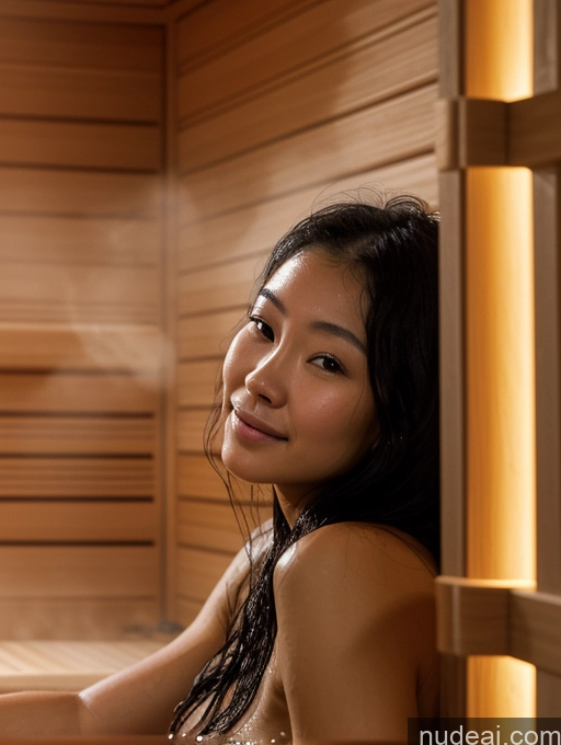 related ai porn images free for Woman Short Black Hair Long Hair Asian Sauna Nude 18 Close-up View