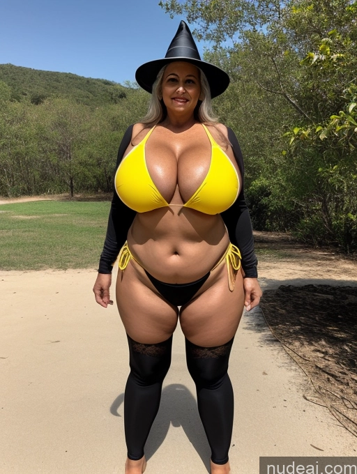 related ai porn images free for Milf One Busty Huge Boobs Thick Tanned Skin Indian Front View Microkini Thong 70s Witch Construction Worker